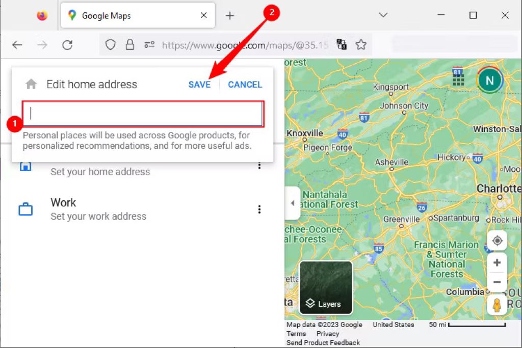 How to input my home address in Google Maps permanently