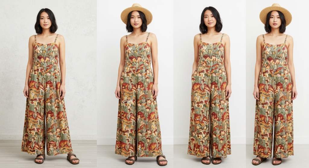 Everyday Phoenix outfit featuring embroidered heritage textiles and denim