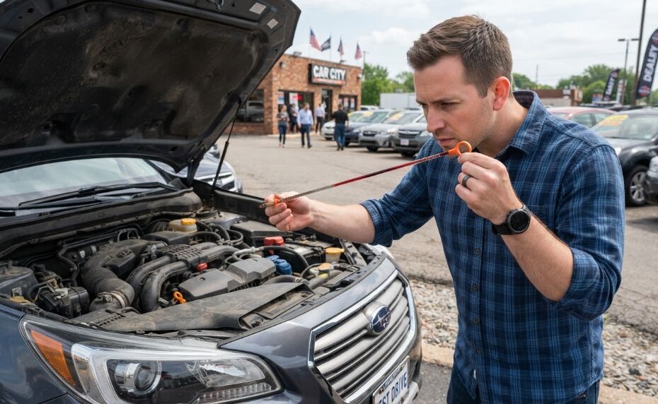 Inspecting a used car for common mechanical problems
