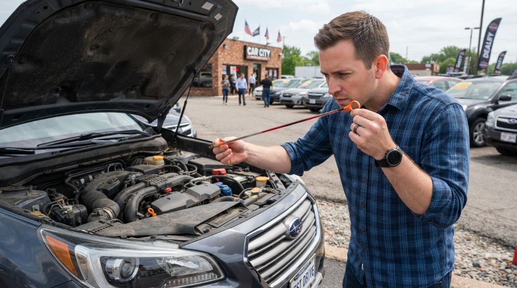 Inspecting a used car for common mechanical problems